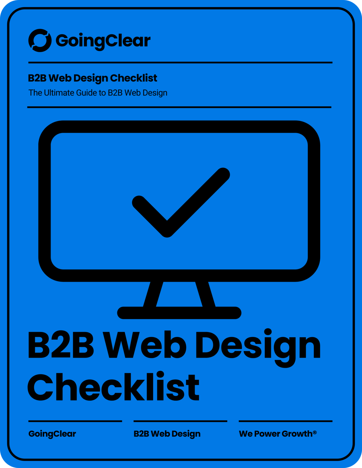 B2B Web Design Guide Checklist Download | GoingClear