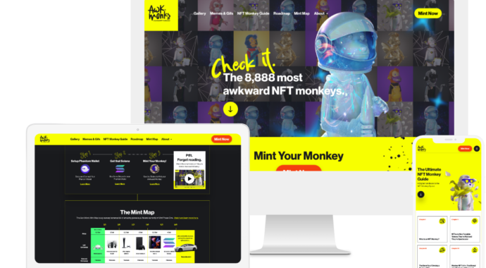 NFT web design example