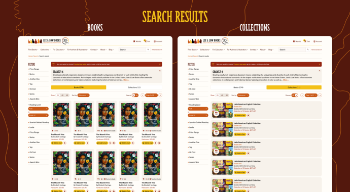web development search results example